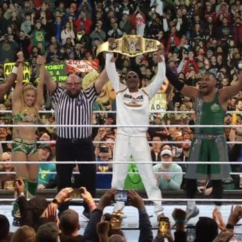 The Pride celebrates with Snoop Dogg at WrestleMania XL
